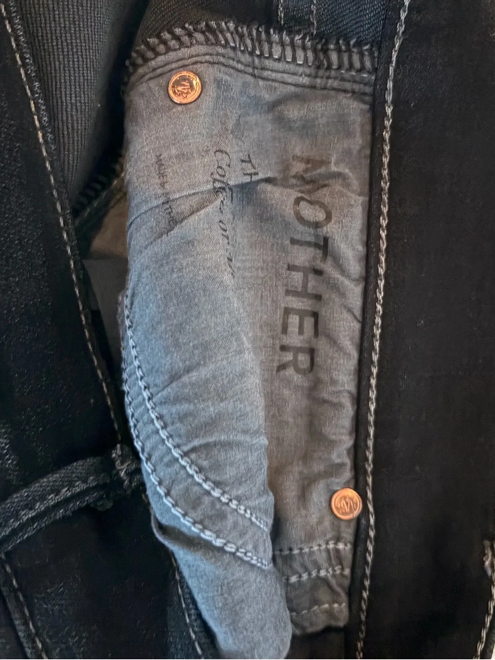 Mother Classic Women's Dark Denim Straight-Leg Jeans - Picture 5 of 8